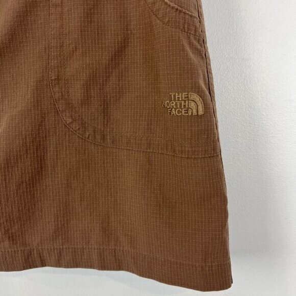The North Face TNF Women's Size 10 Brown Button Fly Skirt Skort Outdoors Mini - Picture 2 of 13
